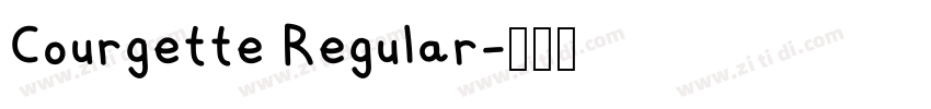 Courgette Regular字体转换